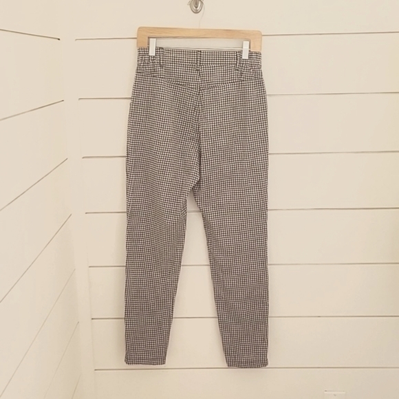 Silence & Noise Urban Outfitters size 0 checkered tapered pants cotton - Picture 2 of 5